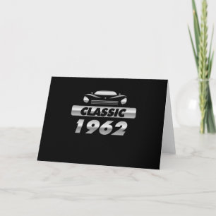 Cartão Carro Clássico Vintage 1962