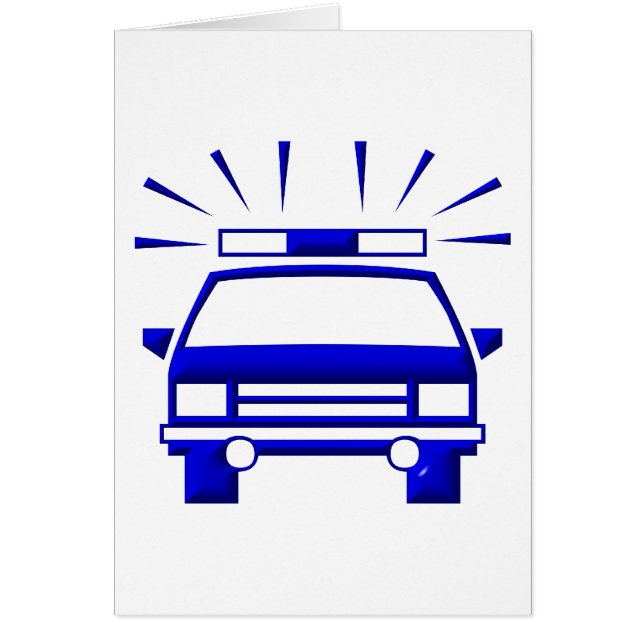 Cartão Carro da Polícia (Frente)