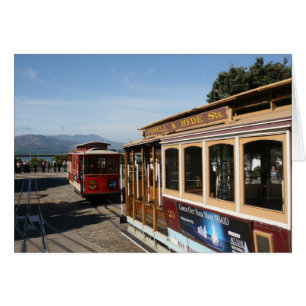 Cartão carro de carro de trolley de san fran