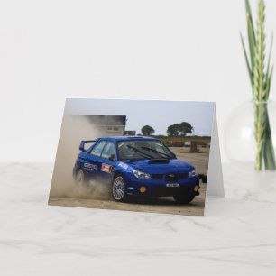 Cartão Carro de comício azul