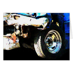 Cartão Carro de Derby do programa demonstrativo