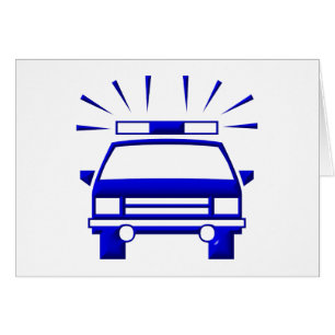 Cartão Carro de polícia