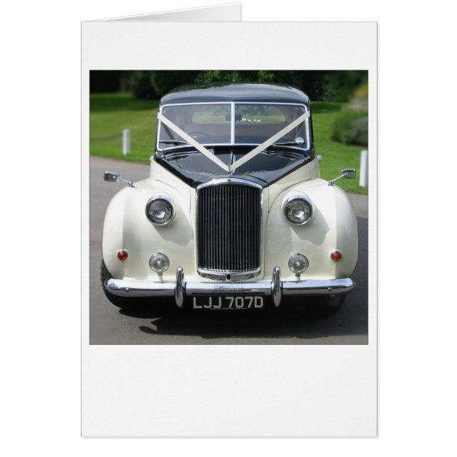 Cartão Carro do casamento (Frente)