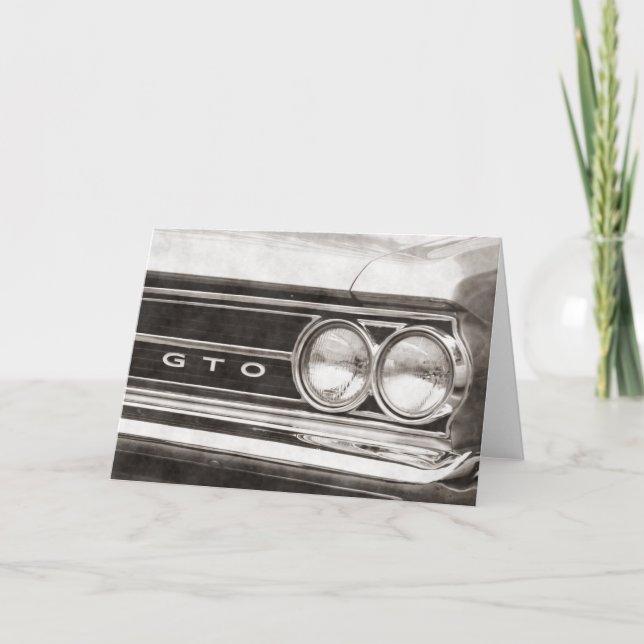 Cartão Carro do clássico de GTO (Frente)