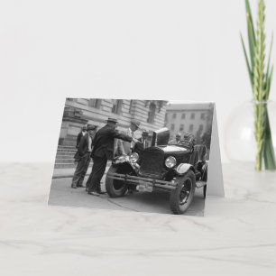 Cartão Carro do Corpo Marinho: 1926