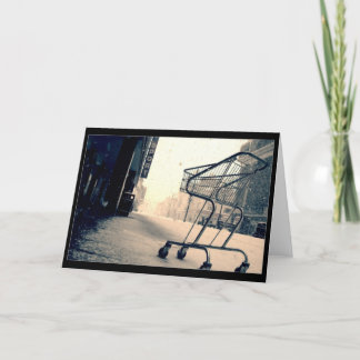 Cartão Carro do trole da compra