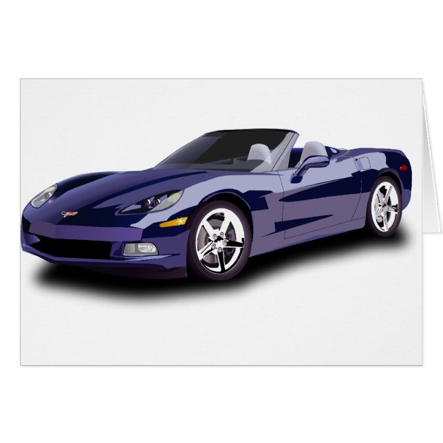 Cartão Carro esportivo (Frente Horizontal)