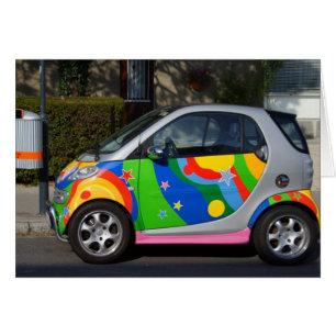 Cartão Carro inteligente colorido