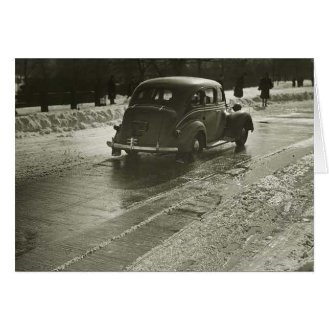 Cartão Carro na estrada (Frente Horizontal)