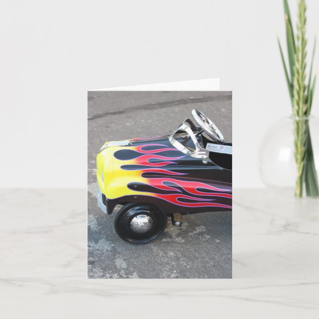 Cartão Carro Notecard do brinquedo (Frente)