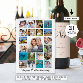 Cartão Carro Personalizado de qualquer Colagem de Fotos d