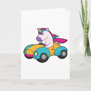 Cartão Carro Unicorn