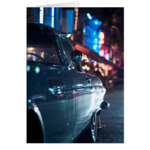 Cartão Carro vintage de Unidade Oceânica