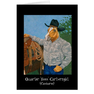 Cartão Carroceiro de "Hoss" do quarto