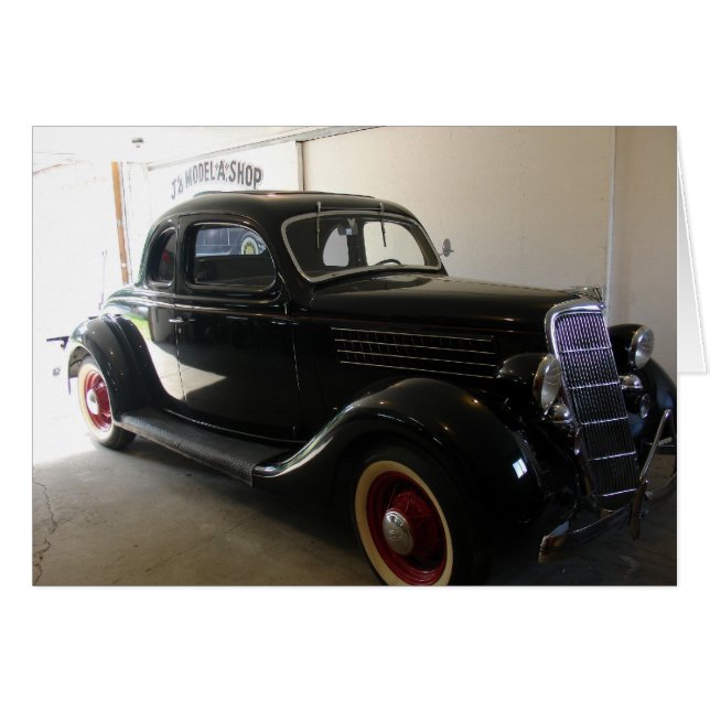 Cartão Carros Clássicos (Frente Horizontal)