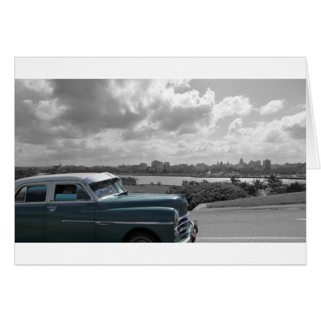 Cartão Carros cubanos 2 (Frente Horizontal)