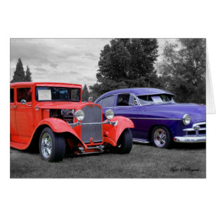 Cartão Carros Hotrod Clássicos