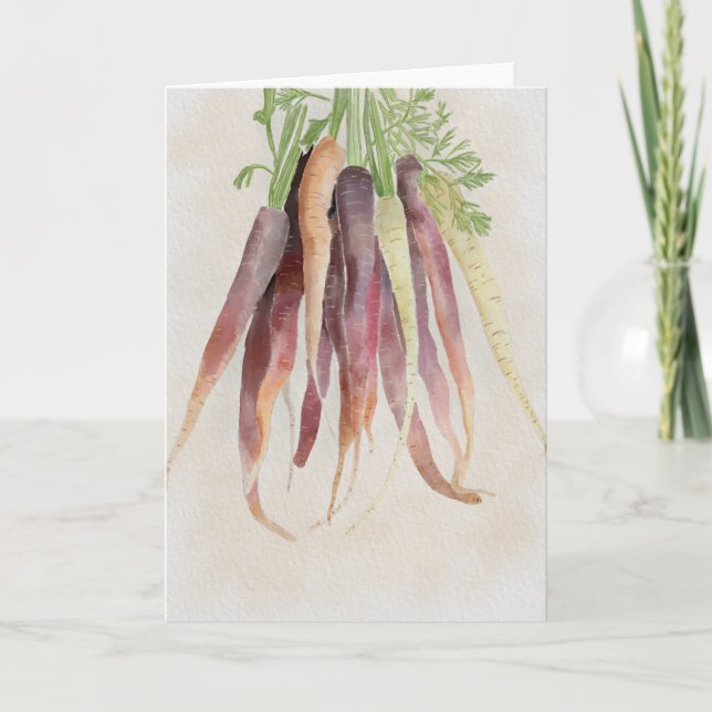 Cartão Carrots, 5x7 Note Card (Frente)