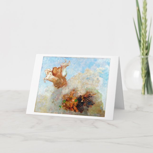 Cartão Carruagem de Apolo, Redon (Frente)