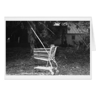 Cartão Carruagem no meio do nada
