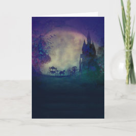 Cartão Carruagem no por do sol