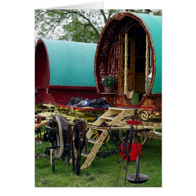 Cartão carruagens ciganas (Frente)