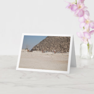 Cartão Carruagens de Cavalos em Gizé, Cairo