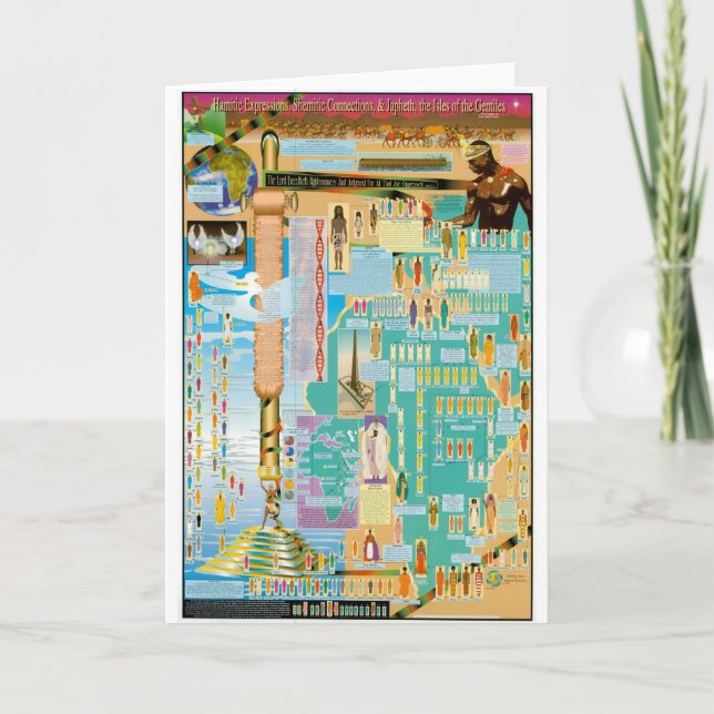 Cartão Carta bíblica da árvore genealógica (Frente)