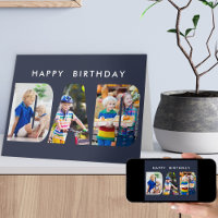 Carta de Aniversário de Letra Fotográfica do pai C