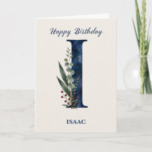 Cartão Carta de Aniversário I para Ele Personalizado Nome