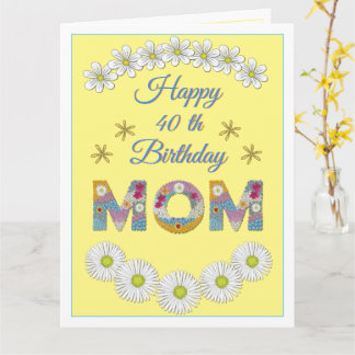 Cartão Carta de Aniversário Personalizada da Mãe