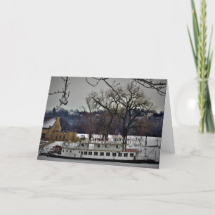 Cartão "Carta de Natal do 'Porto do Barco a Vapor de St. 