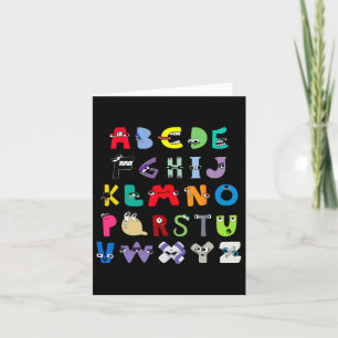 Cartão Carta de Vilão Abc Aprendizado Meninos Correspondê