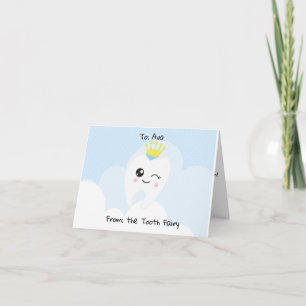 Cartão Carta Personalizada da Fada dos Dentes