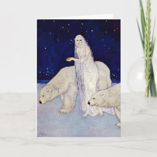 Cartão Cartão: A donzela da neve por Edmund Dulac