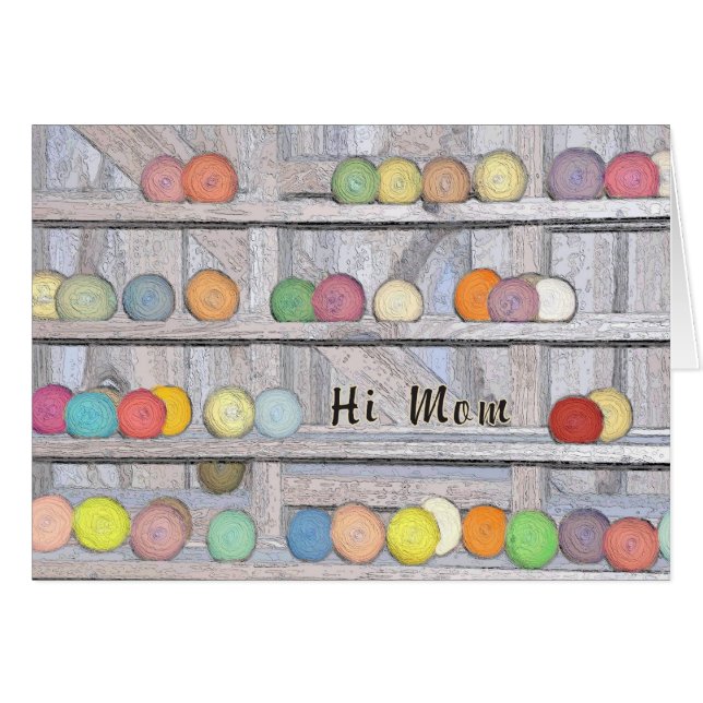 Cartão Cartão, Anúncio, Nova Menina para a Mãe (Frente Horizontal)