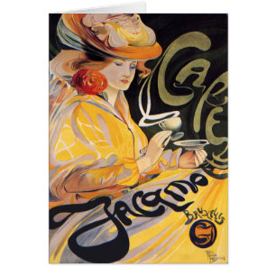 Cartão Cartão: Arte Nouveau Café