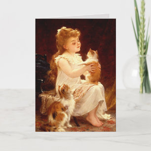 Cartão Cartão: Brincando com o Gatinho