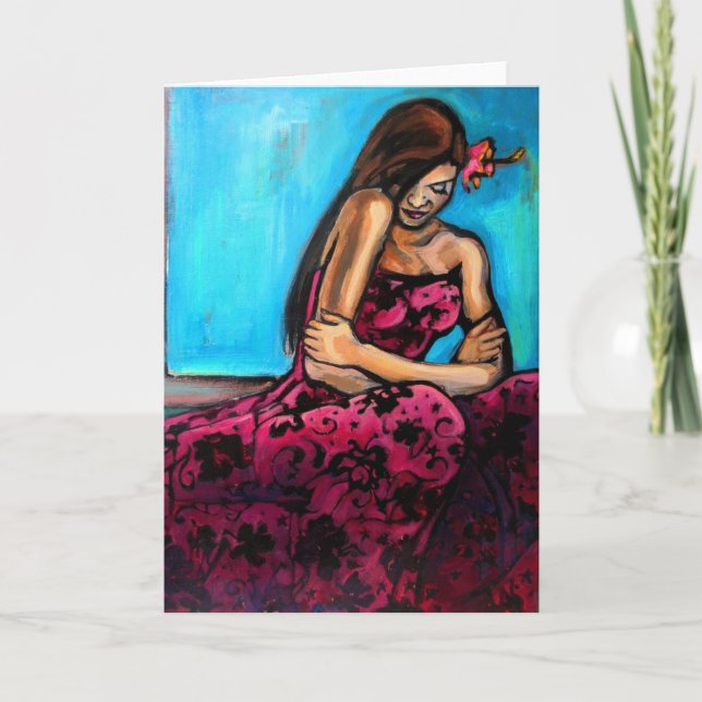 Cartão "Cartão da pintura do dia perfeito" (Frente)