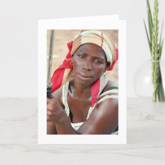 Cartão Cartão, da "vendedor banana, Banjul, Gambia,