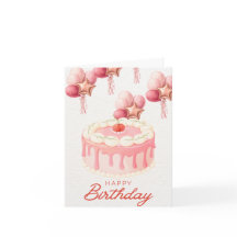 💕🎂✨Cartão de Aniversário Atraente