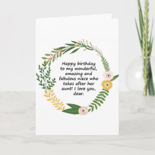 CARTÃO ***CARTÃO DE ANIVERSÁRIO ESPECIAL DA NIECE E DA JO