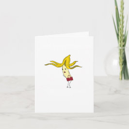 Cartão, cartão de banana glamoroso. Cartão engraça