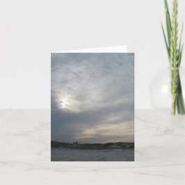 Cartão "Cartão de nota da solidão doce" -