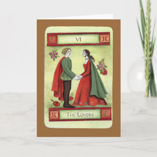 Cartão "Cartão de tarot dos amantes"