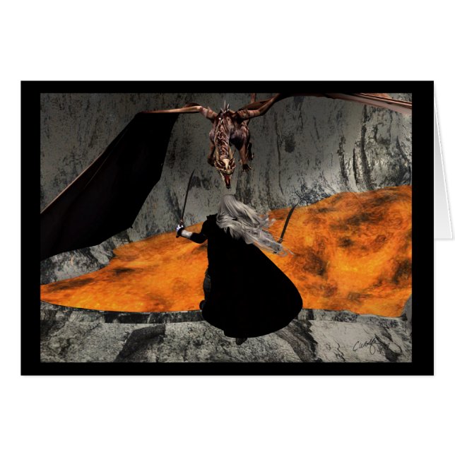 Cartão "Cartão do duelo" (Frente Horizontal)