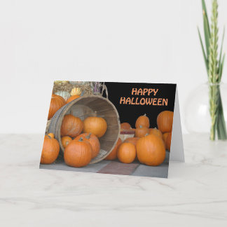 Cartão Cartão, "Feliz Halloween Pumpkins"