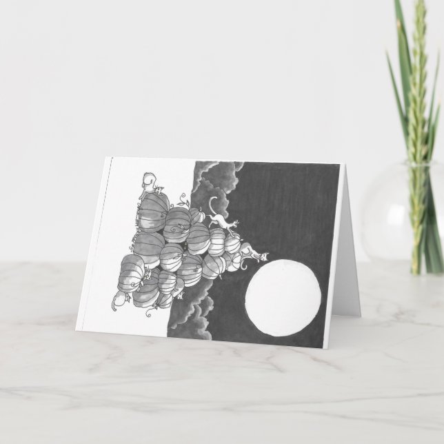 Cartão Cartão: Fort Pumpkincat (Frente)