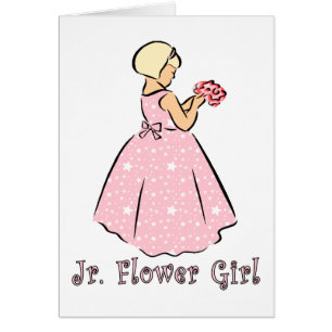 Cartão Cartão:  Jr. Florista no rosa