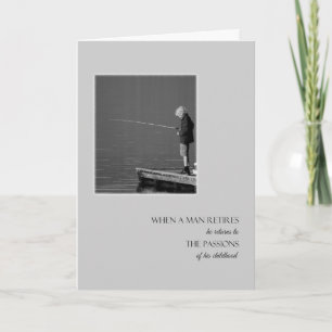 Cartão Cartão/Pesca de Parabéns de aposentação